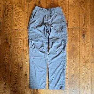 Men’s Columbia Gray Convertible Hike Camp Pants, 32w x 34l